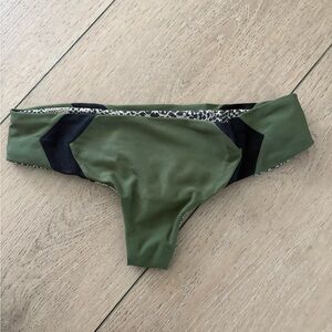 Acacia Swimwear Olive and Black Bikini Bottom